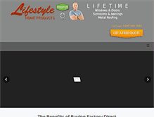 Tablet Screenshot of lifestylesunrooms.com